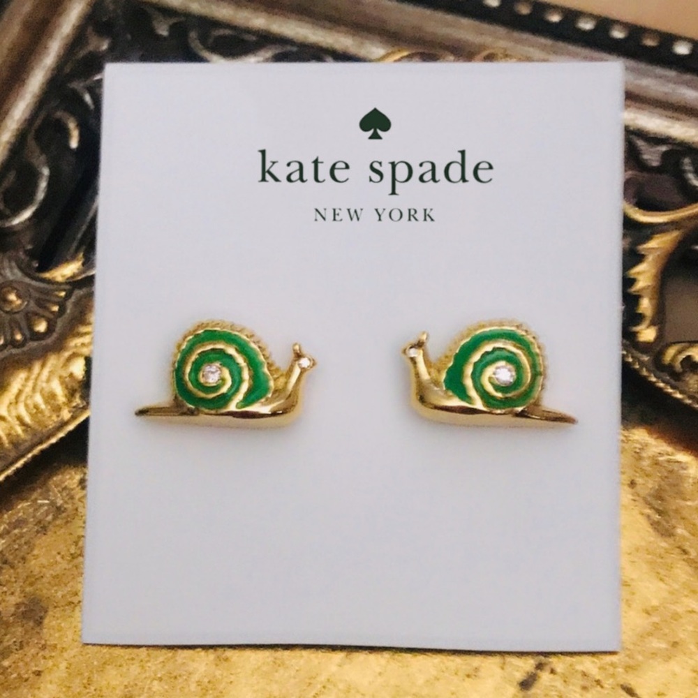 KATE SPADE • Garden Party Snail Earrings - Picture 3 of 3